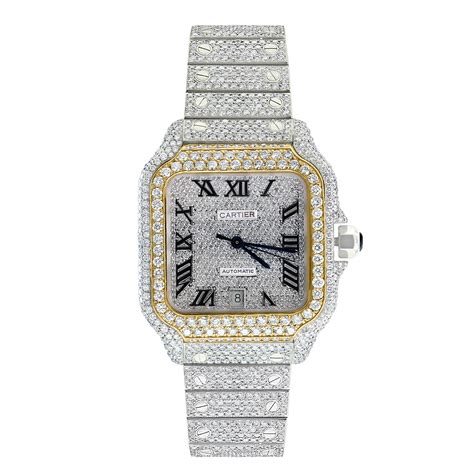 bust down cartier watch 40mm.